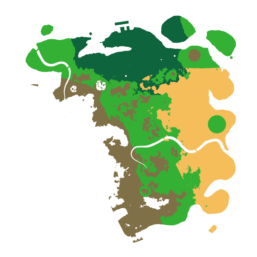 Biome Rust Map: Procedural Map, Size: 3750, Seed: 2092666567