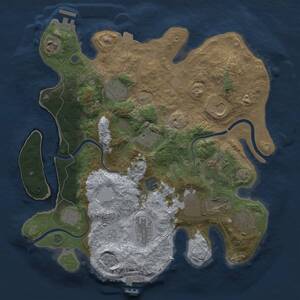Thumbnail Rust Map: Procedural Map, Size: 3500, Seed: 513905, 18 Monuments