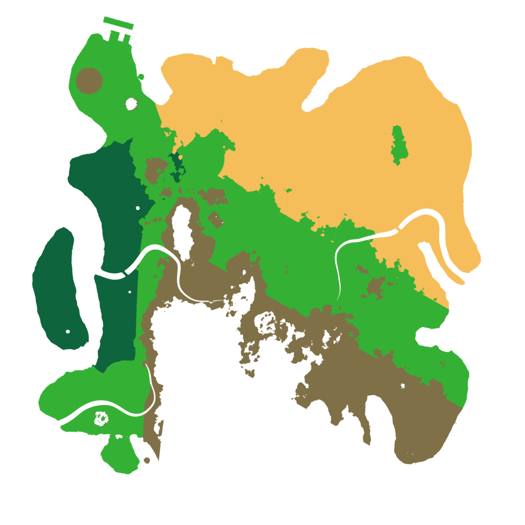 Biome Rust Map: Procedural Map, Size: 3500, Seed: 513905