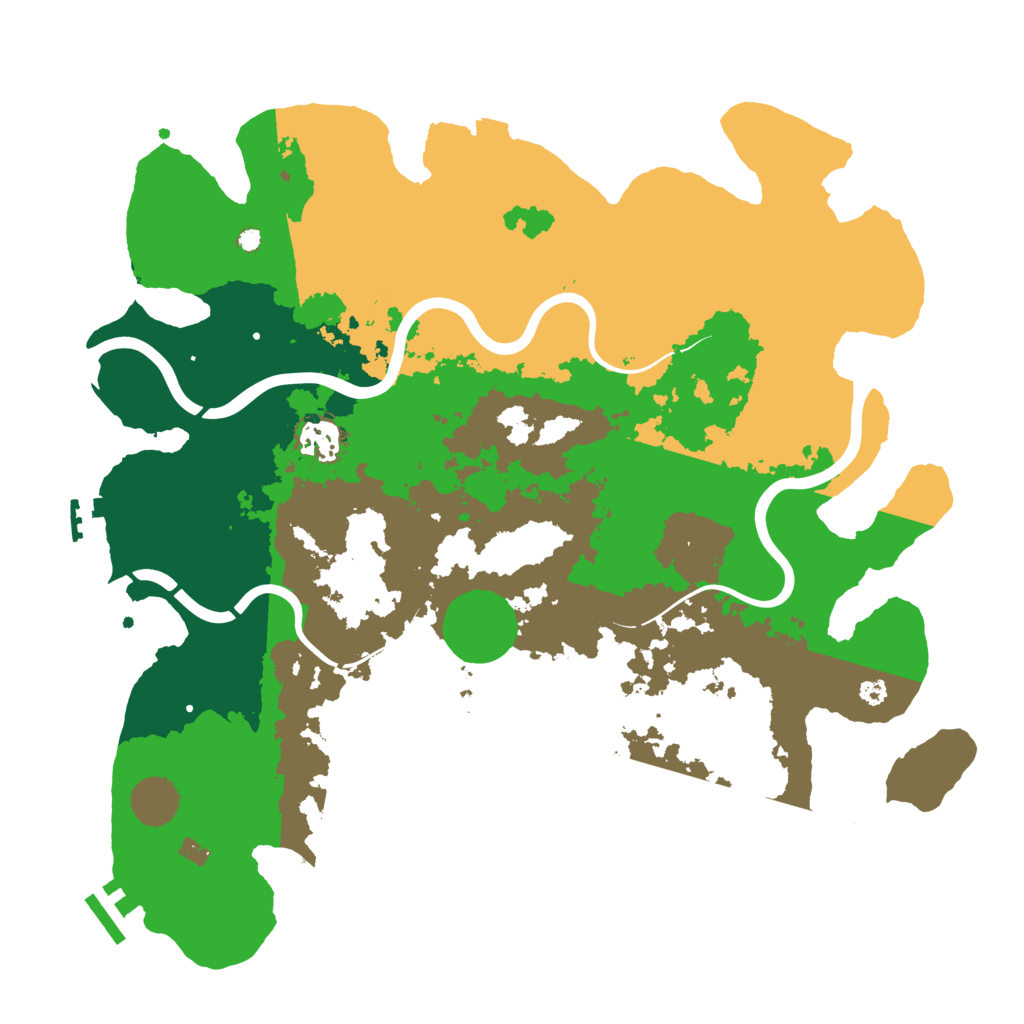 Biome Rust Map: Procedural Map, Size: 3700, Seed: 1015624423
