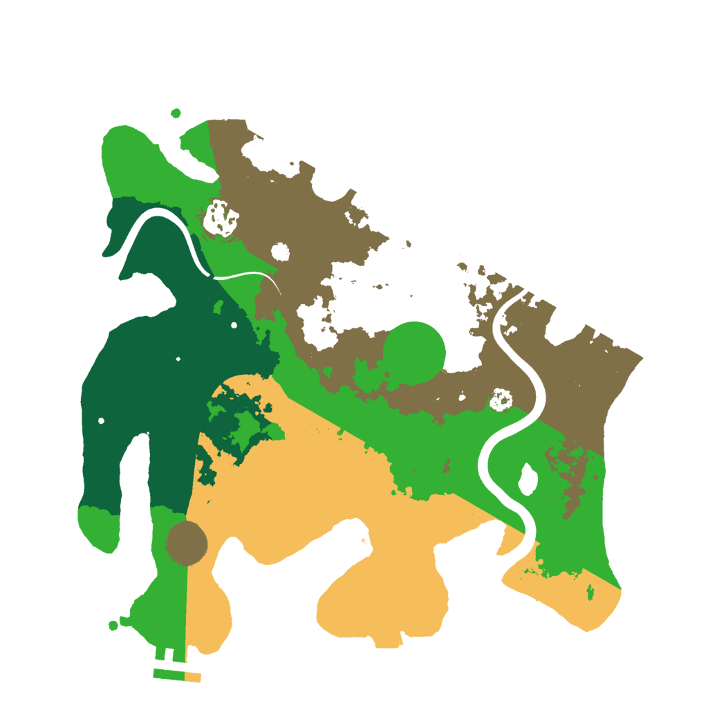 Biome Rust Map: Procedural Map, Size: 3000, Seed: 1162924406