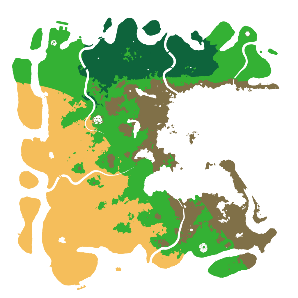 Biome Rust Map: Procedural Map, Size: 5000, Seed: 321990952