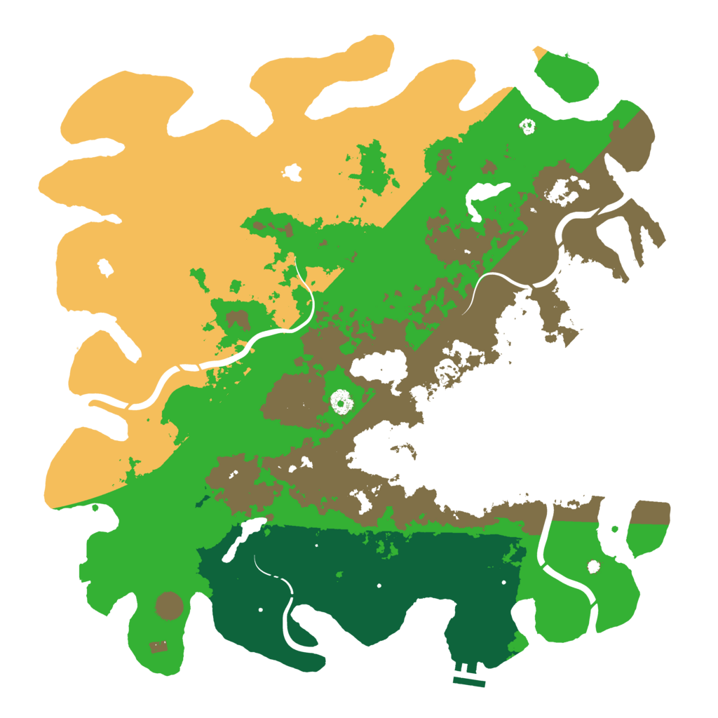 Biome Rust Map: Procedural Map, Size: 4500, Seed: 1116189609