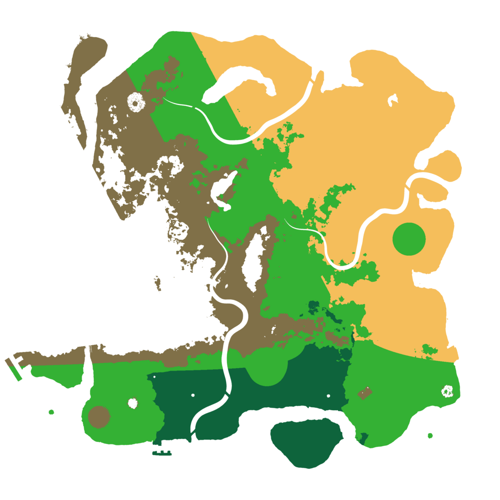 Biome Rust Map: Procedural Map, Size: 4000, Seed: 1036505498