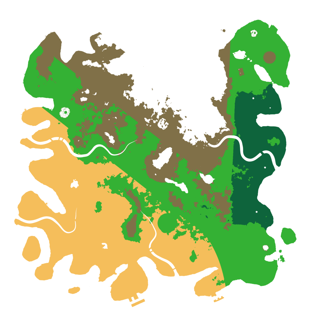 Biome Rust Map: Procedural Map, Size: 4500, Seed: 1194146686