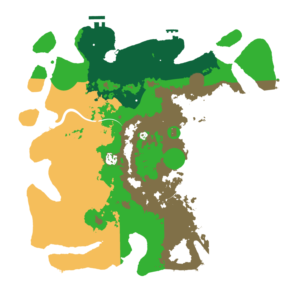 Biome Rust Map: Procedural Map, Size: 3700, Seed: 1255754510