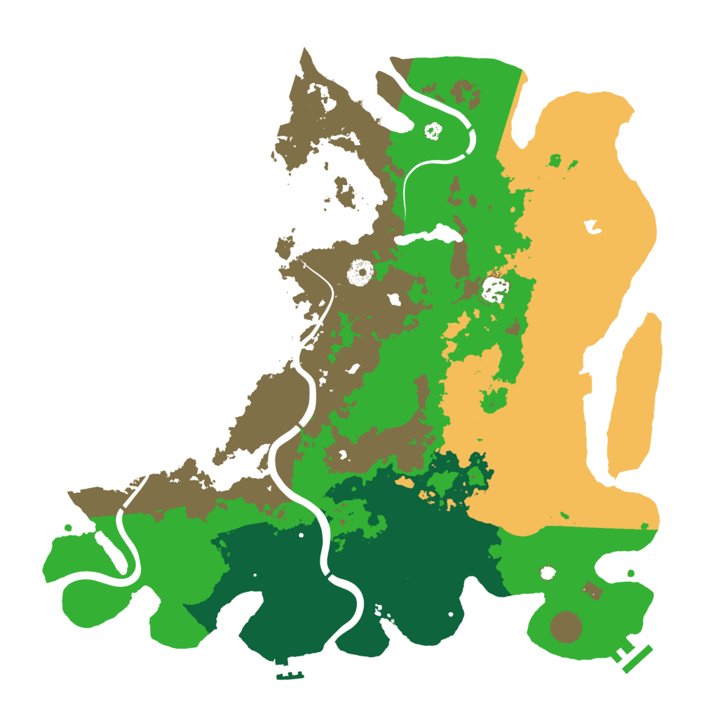Biome Rust Map: Procedural Map, Size: 4000, Seed: 2068960981