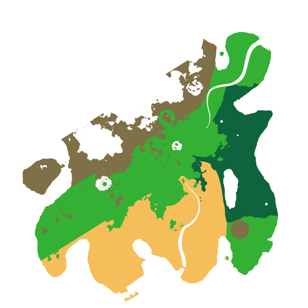 Biome Rust Map: Procedural Map, Size: 3000, Seed: 1363699727