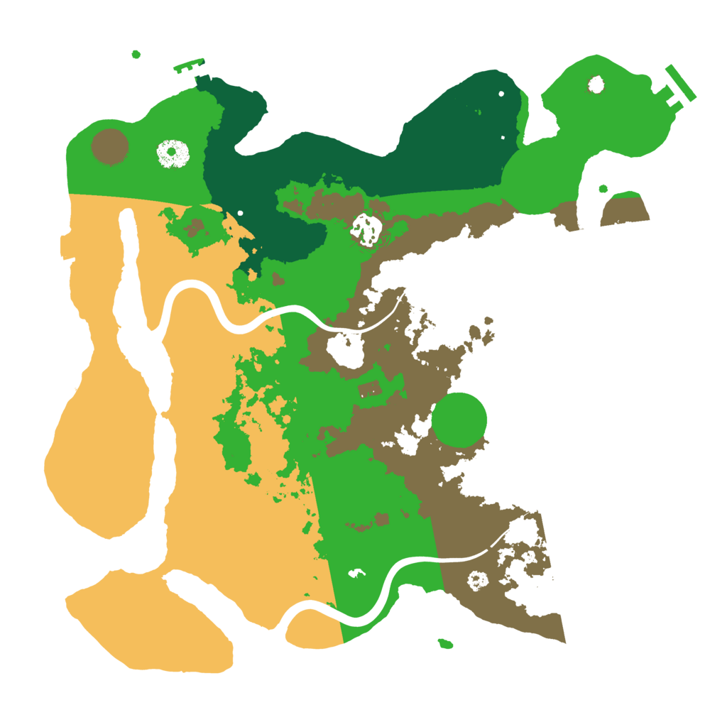 Biome Rust Map: Procedural Map, Size: 3500, Seed: 763952