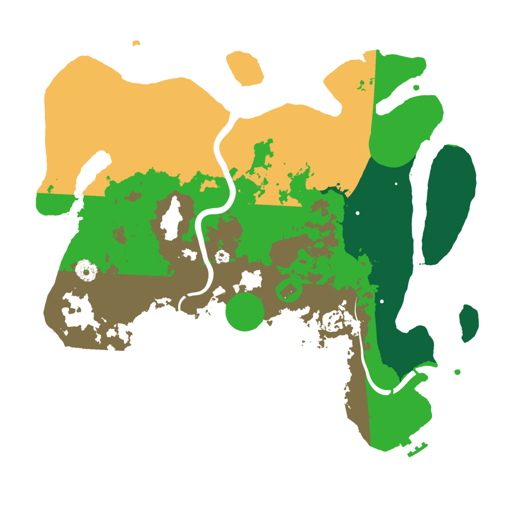 Biome Rust Map: Procedural Map, Size: 3500, Seed: 276429