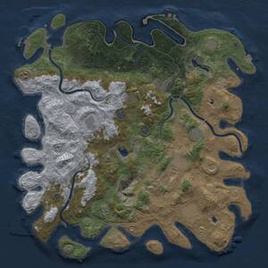 Thumbnail Rust Map: Procedural Map, Size: 4750, Seed: 935211, 19 Monuments