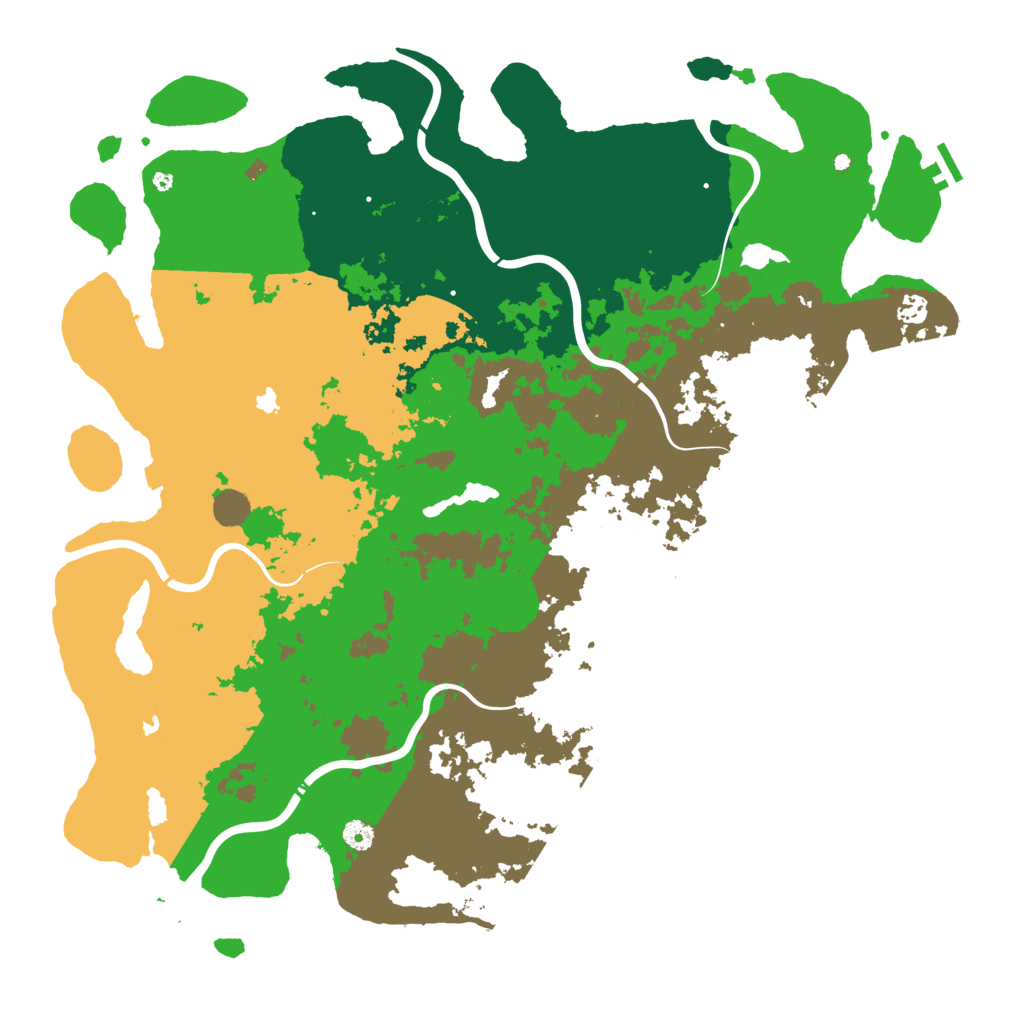 Biome Rust Map: Procedural Map, Size: 5000, Seed: 977596642