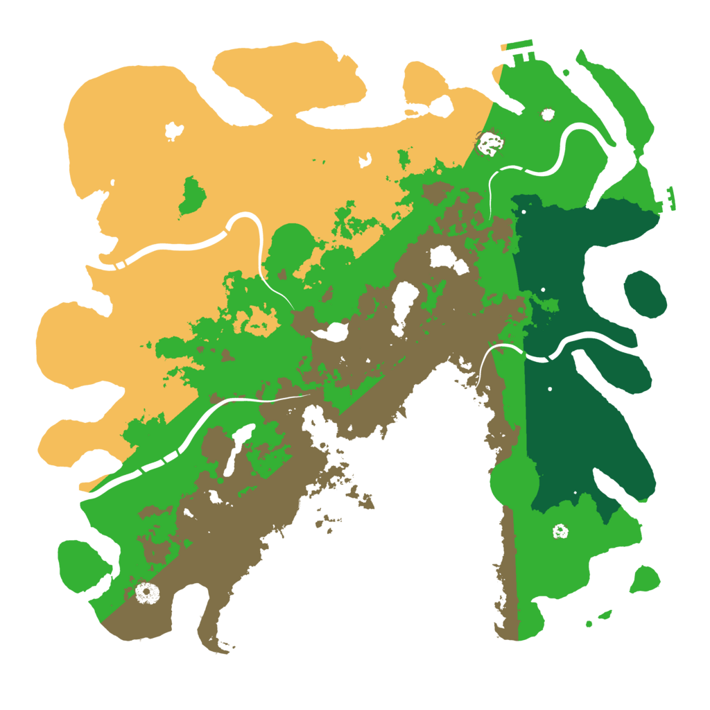 Biome Rust Map: Procedural Map, Size: 4500, Seed: 398877