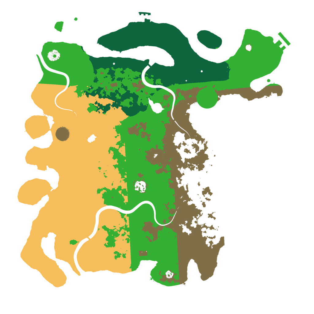 Biome Rust Map: Procedural Map, Size: 4000, Seed: 1408970281