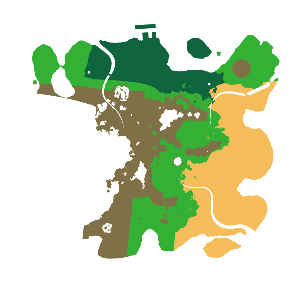 Biome Rust Map: Procedural Map, Size: 3000, Seed: 646642074