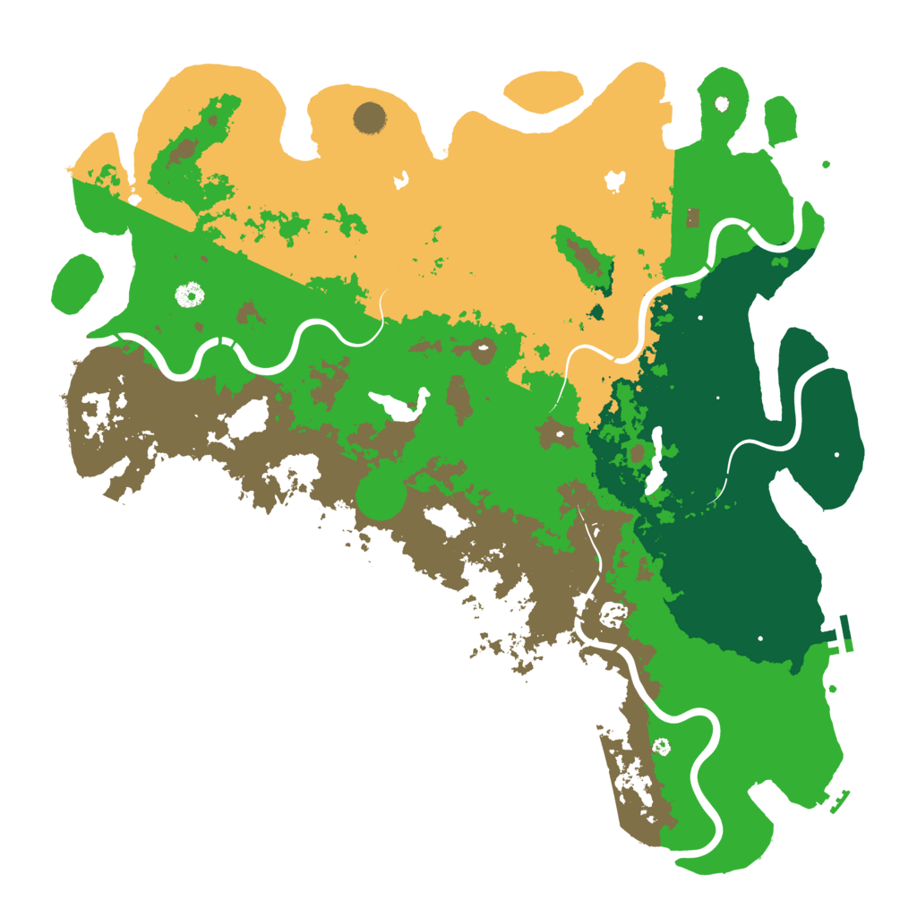 Biome Rust Map: Procedural Map, Size: 5000, Seed: 36517