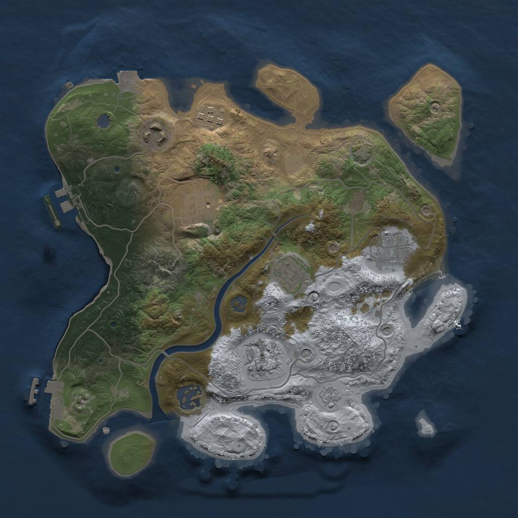 Rust Map: Procedural Map, Size: 2995, Seed: 481981, 15 Monuments