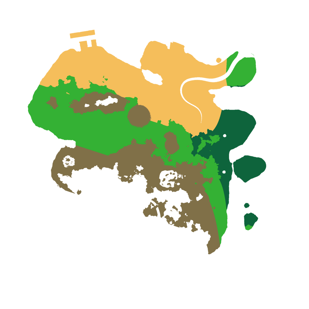 Biome Rust Map: Procedural Map, Size: 2500, Seed: 1371477896