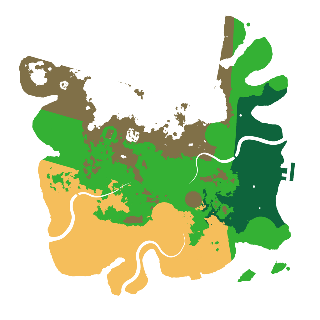 Biome Rust Map: Procedural Map, Size: 3517, Seed: 13698755