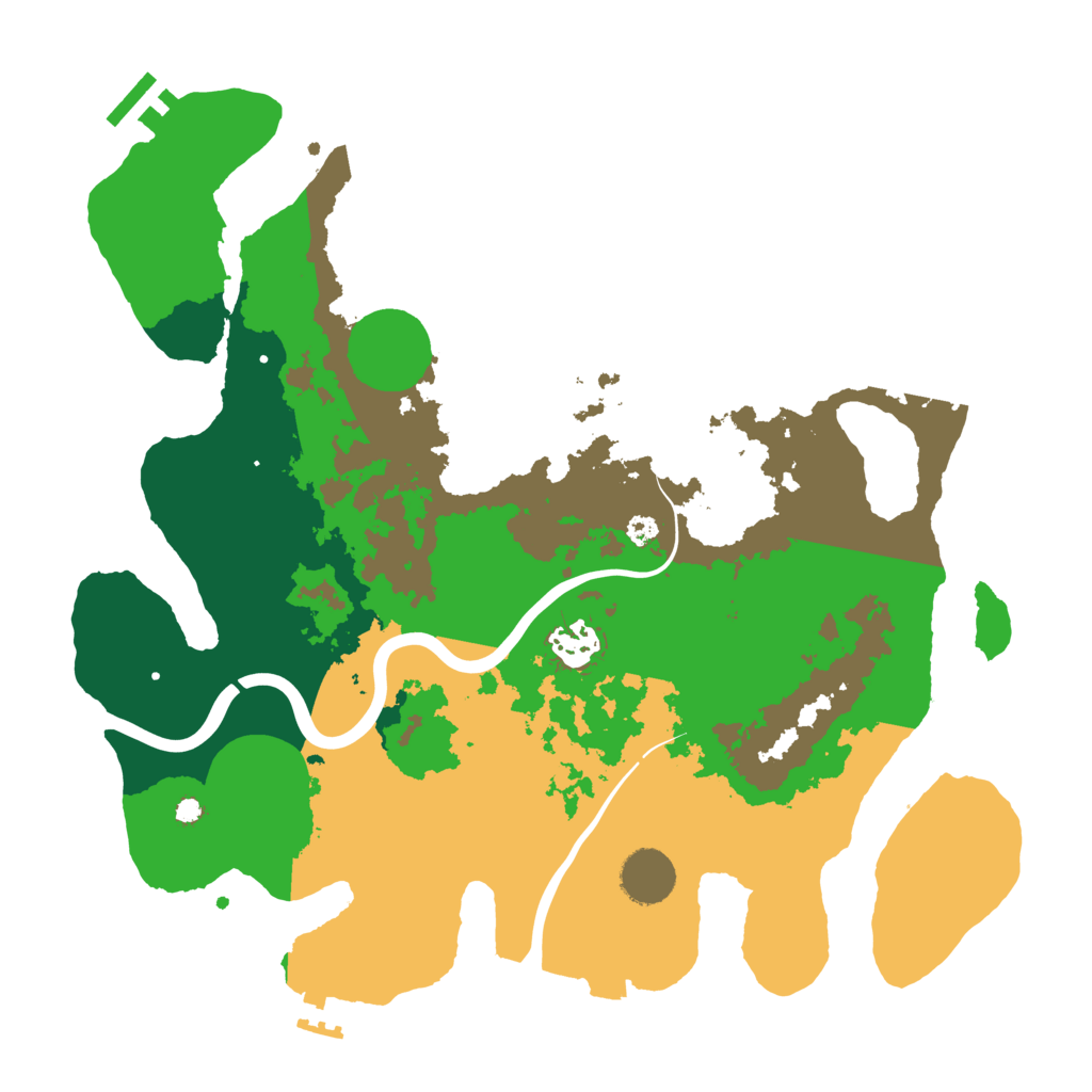 Biome Rust Map: Procedural Map, Size: 3500, Seed: 7259103