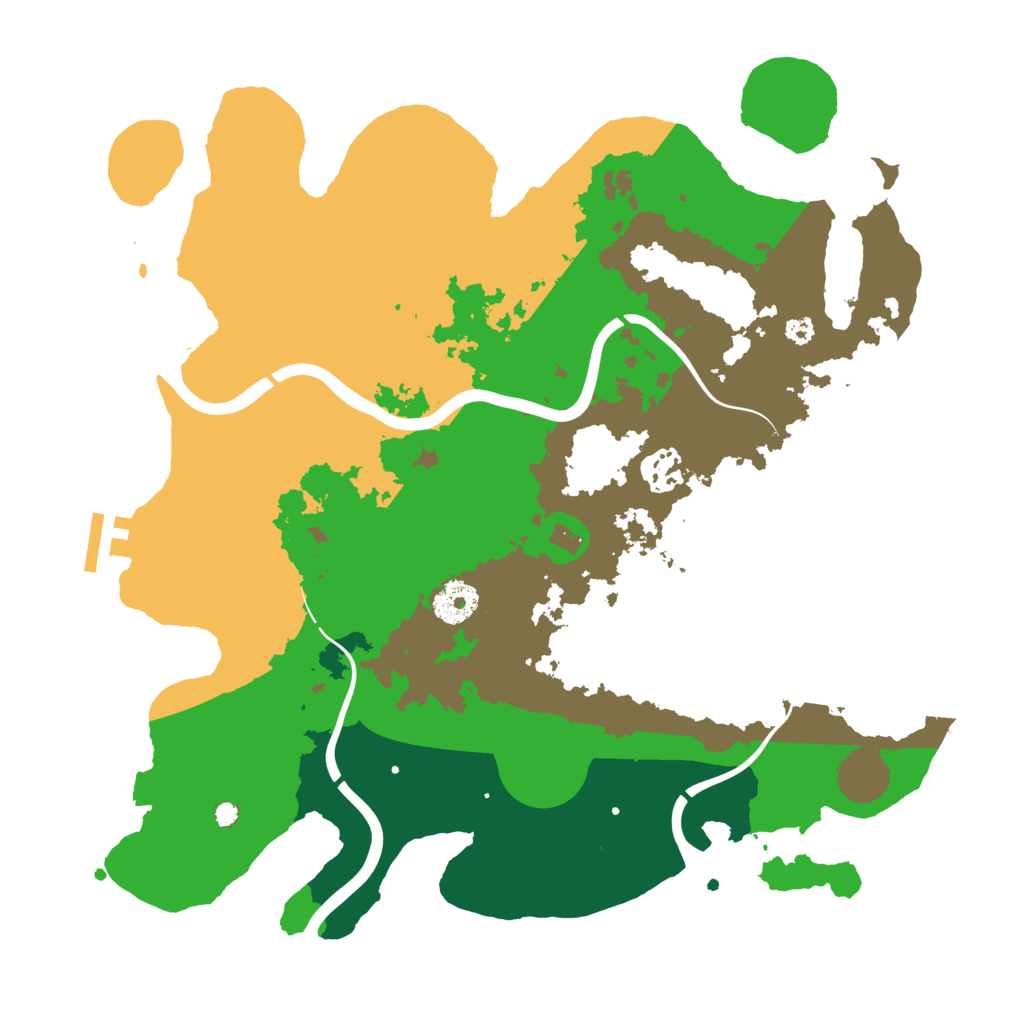 Biome Rust Map: Procedural Map, Size: 3500, Seed: 45064