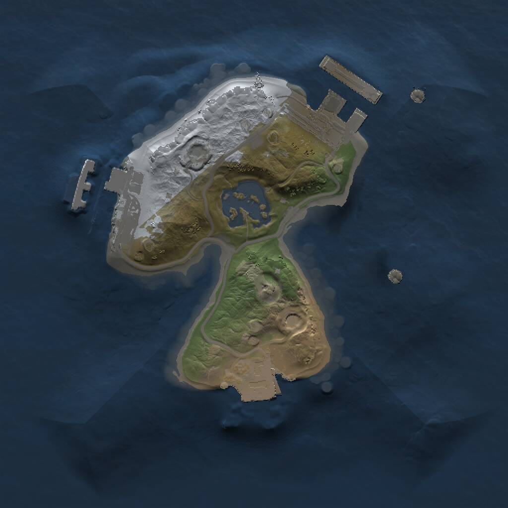 Rust Map: Procedural Map, Size: 1500, Seed: 1718112598, 6 Monuments
