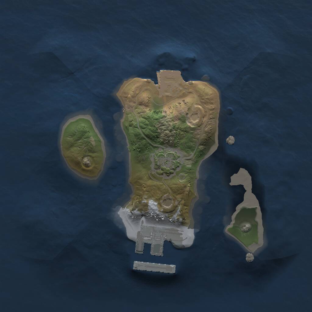 Rust Map: Procedural Map, Size: 1500, Seed: 173344788, 5 Monuments