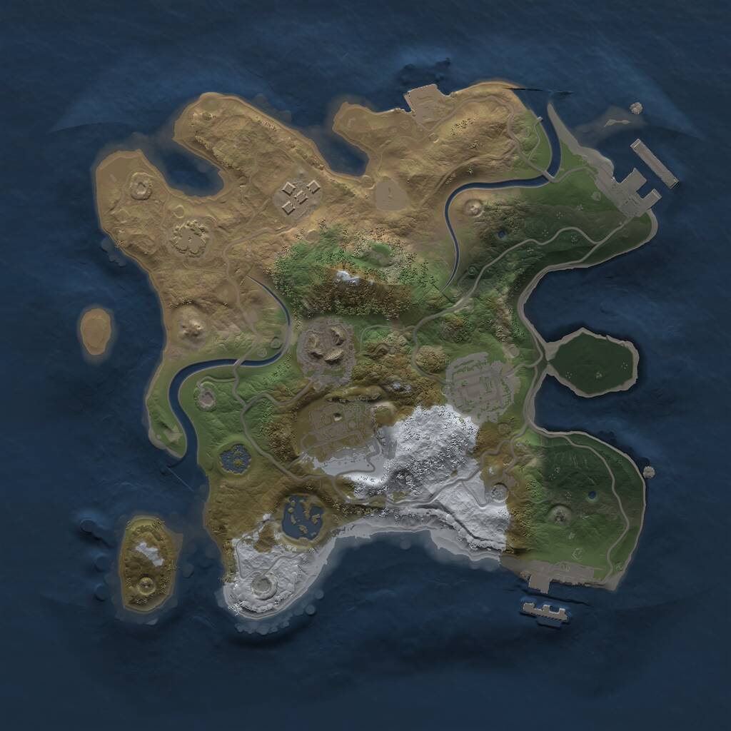 Water Map Procedural Map :: Rust Map :: Just-Wiped