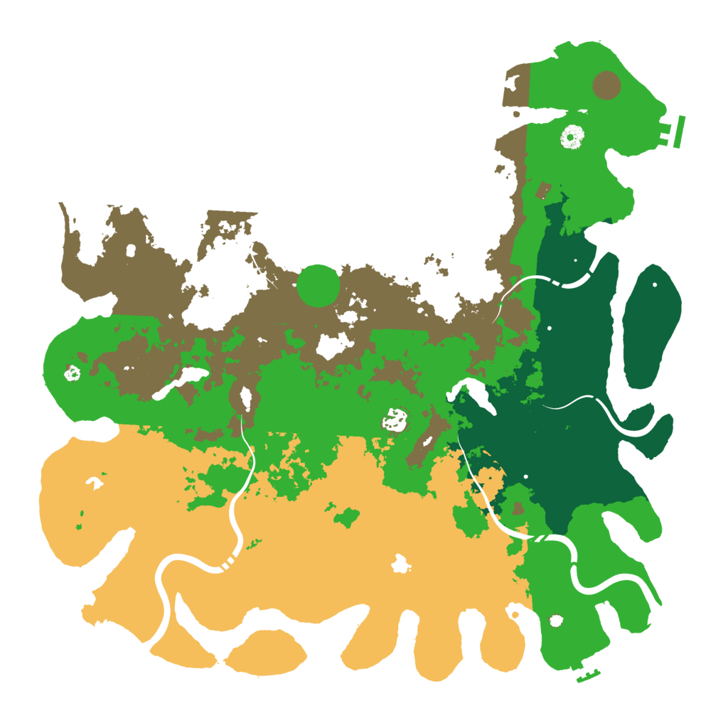 Biome Rust Map: Procedural Map, Size: 4500, Seed: 79262