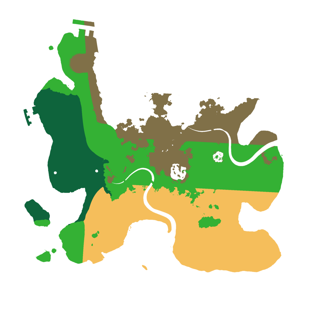 Biome Rust Map: Procedural Map, Size: 2800, Seed: 1227779825