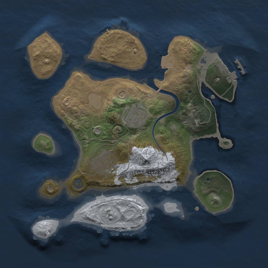 Procedural Map :: Rust Map :: Just-Wiped