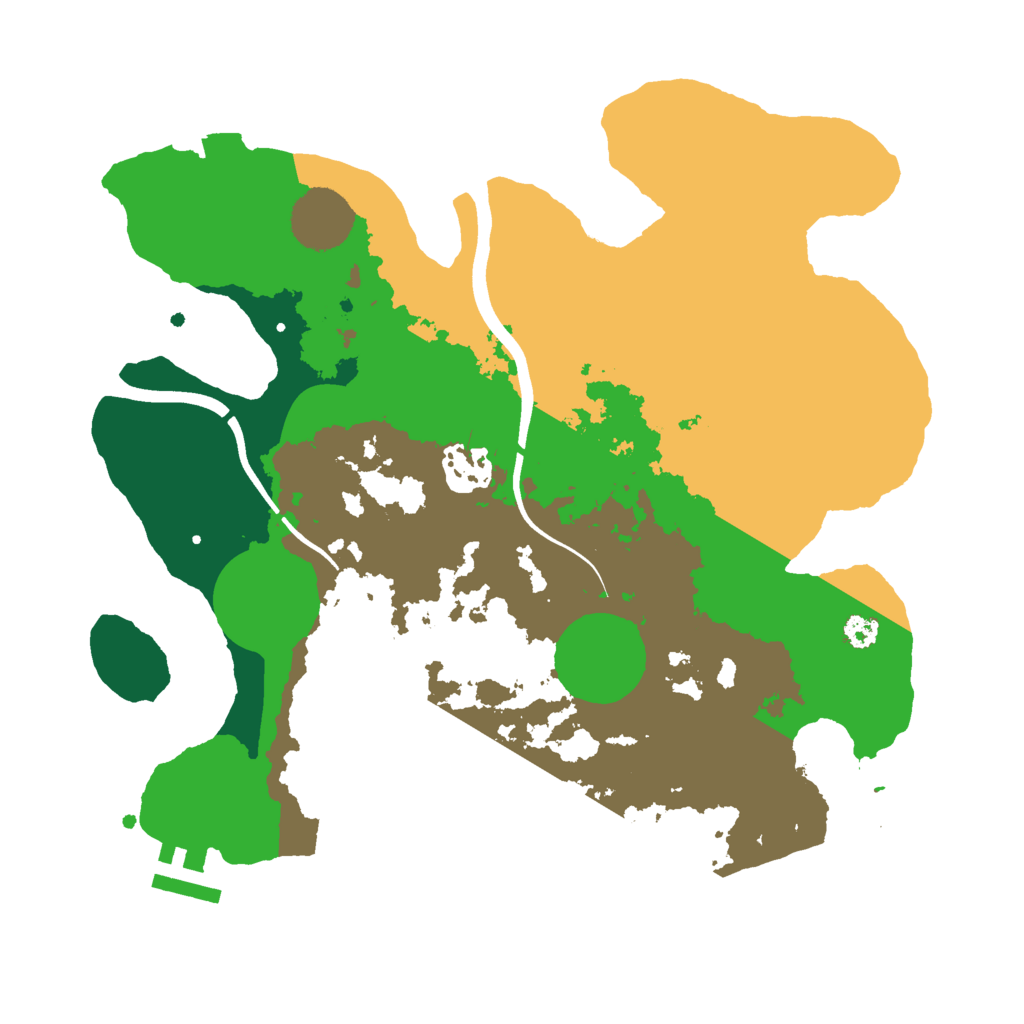 Biome Rust Map: Procedural Map, Size: 3000, Seed: 622761717