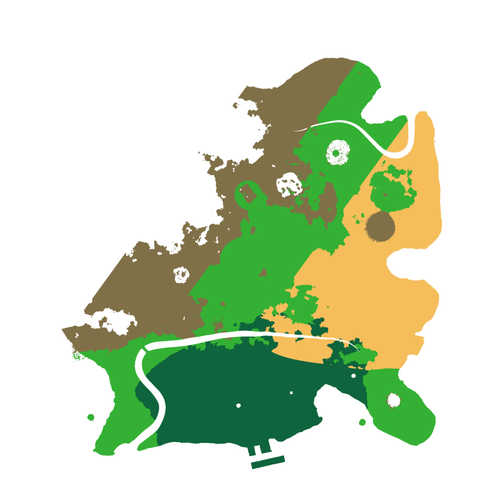 Biome Rust Map: Procedural Map, Size: 3000, Seed: 646127621