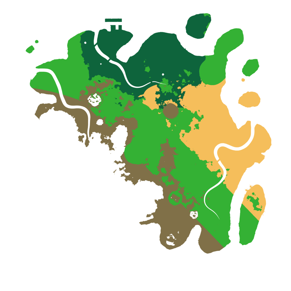 Biome Rust Map: Procedural Map, Size: 3500, Seed: 1425288029