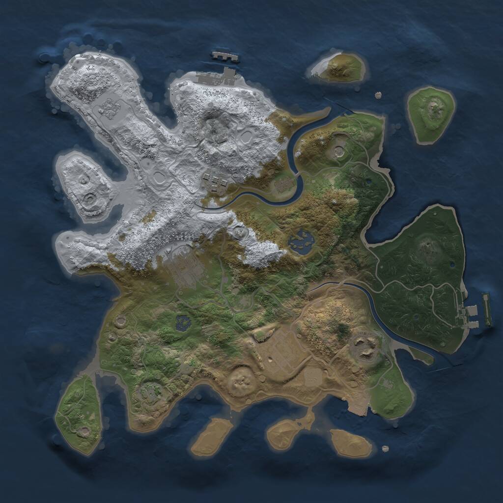Procedural Map :: Rust Map :: Just-Wiped