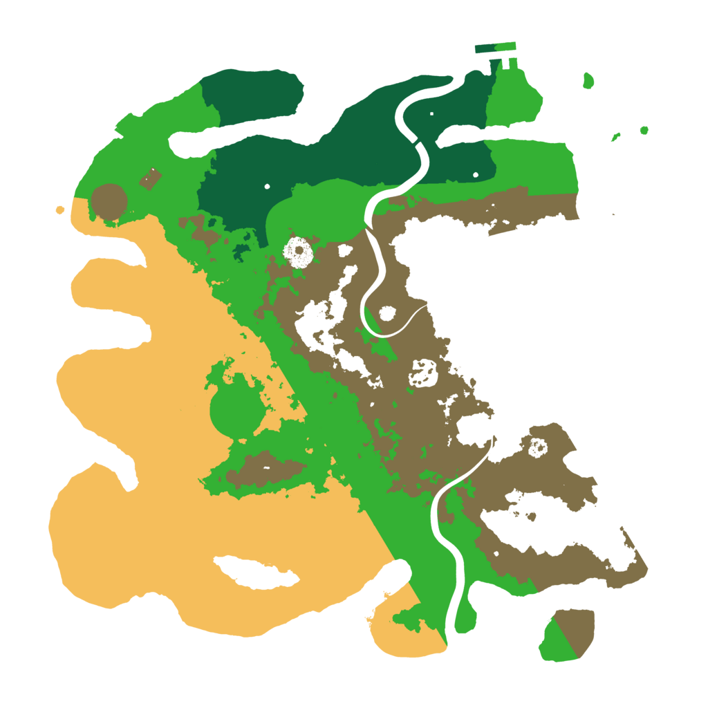 Biome Rust Map: Procedural Map, Size: 3500, Seed: 1901695255