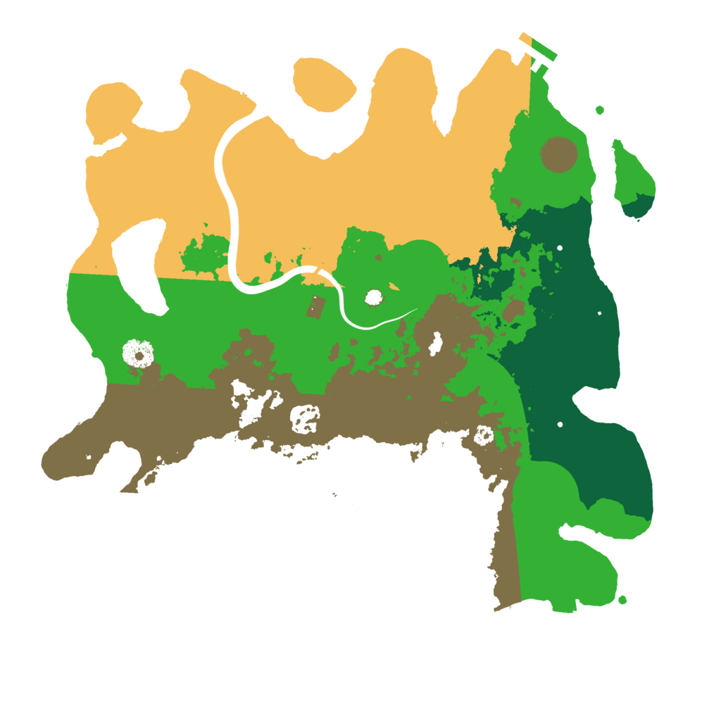 Biome Rust Map: Procedural Map, Size: 3500, Seed: 1598785239