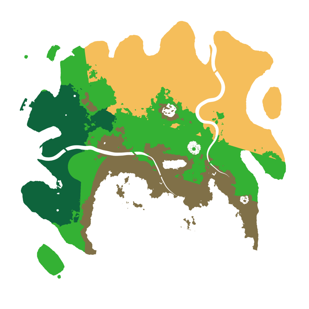 Biome Rust Map: Procedural Map, Size: 3500, Seed: 258346