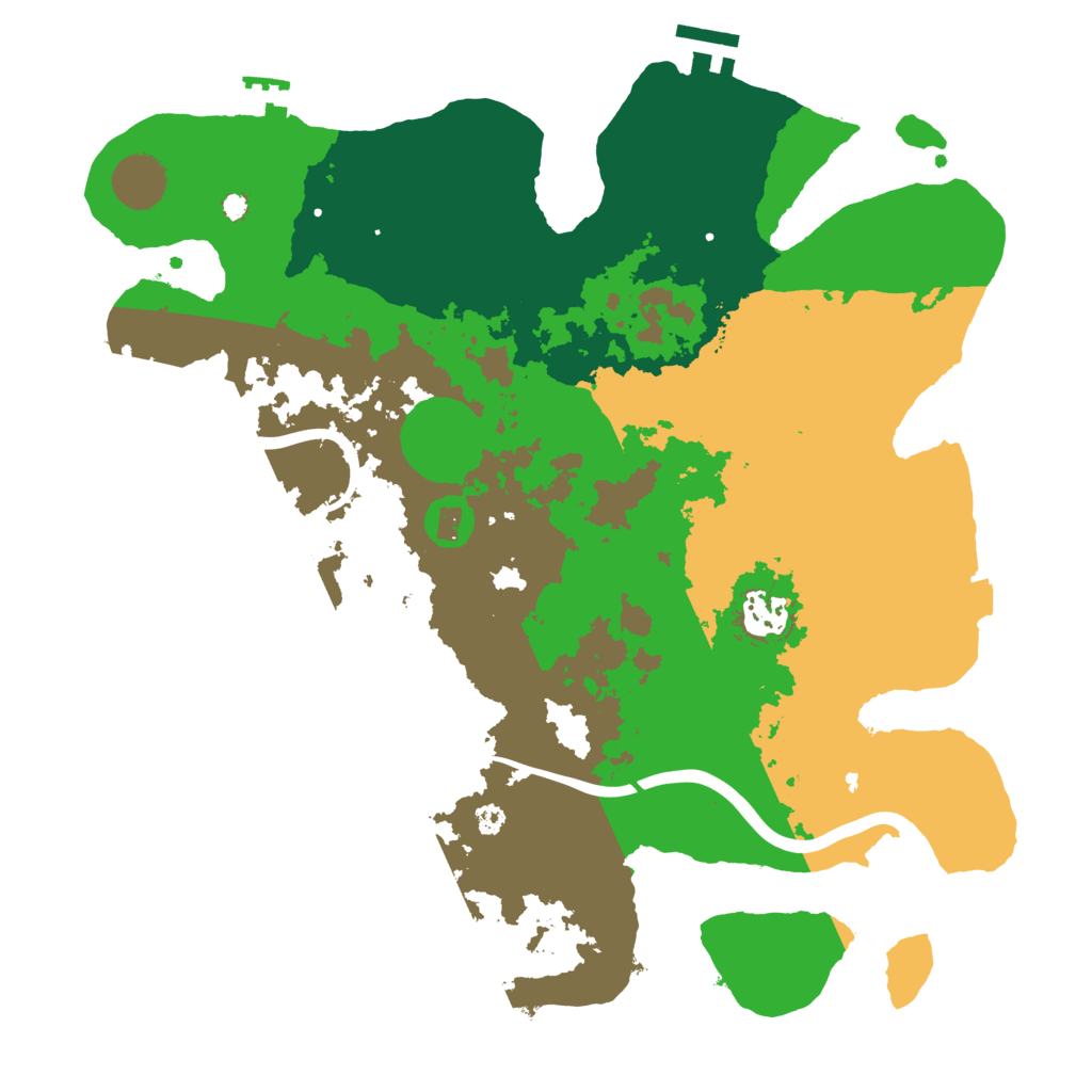 Biome Rust Map: Procedural Map, Size: 3500, Seed: 630686025