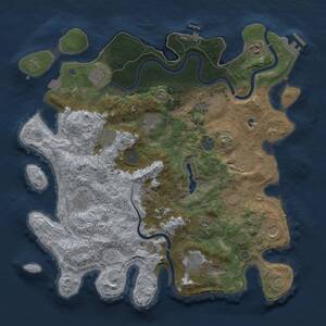 Thumbnail Rust Map: Procedural Map, Size: 4000, Seed: 1586762, 19 Monuments