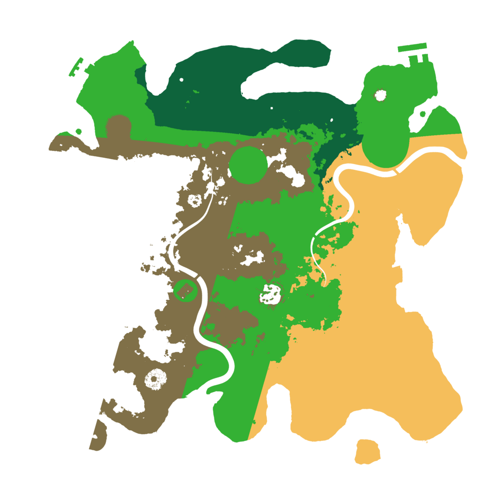 Biome Rust Map: Procedural Map, Size: 3500, Seed: 1060962350