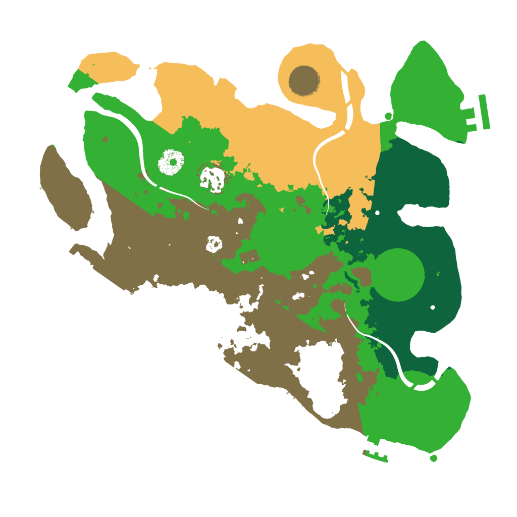Biome Rust Map: Procedural Map, Size: 3000, Seed: 45944