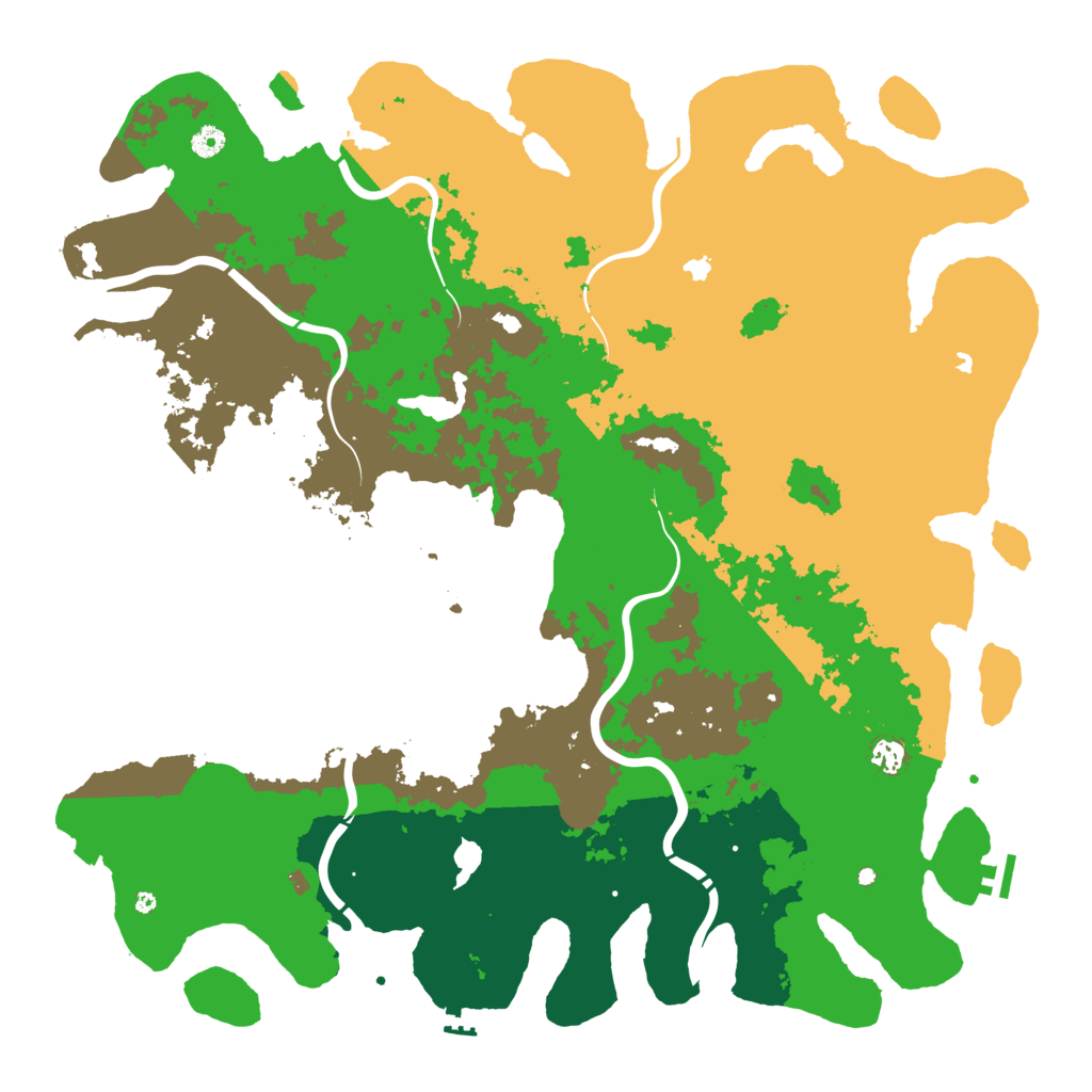 Biome Rust Map: Procedural Map, Size: 5000, Seed: 471186