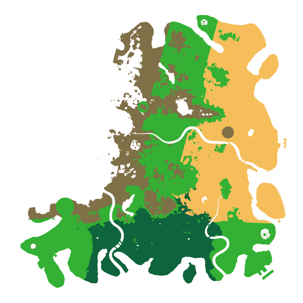 Biome Rust Map: Procedural Map, Size: 4500, Seed: 916802