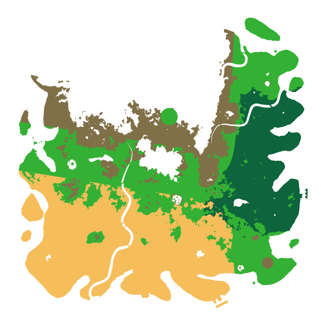 Biome Rust Map: Procedural Map, Size: 5000, Seed: 258685