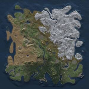 Thumbnail Rust Map: Procedural Map, Size: 4750, Seed: 215700, 19 Monuments