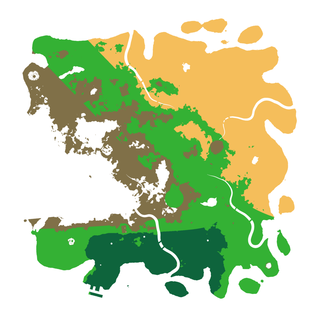 Biome Rust Map: Procedural Map, Size: 4500, Seed: 778776
