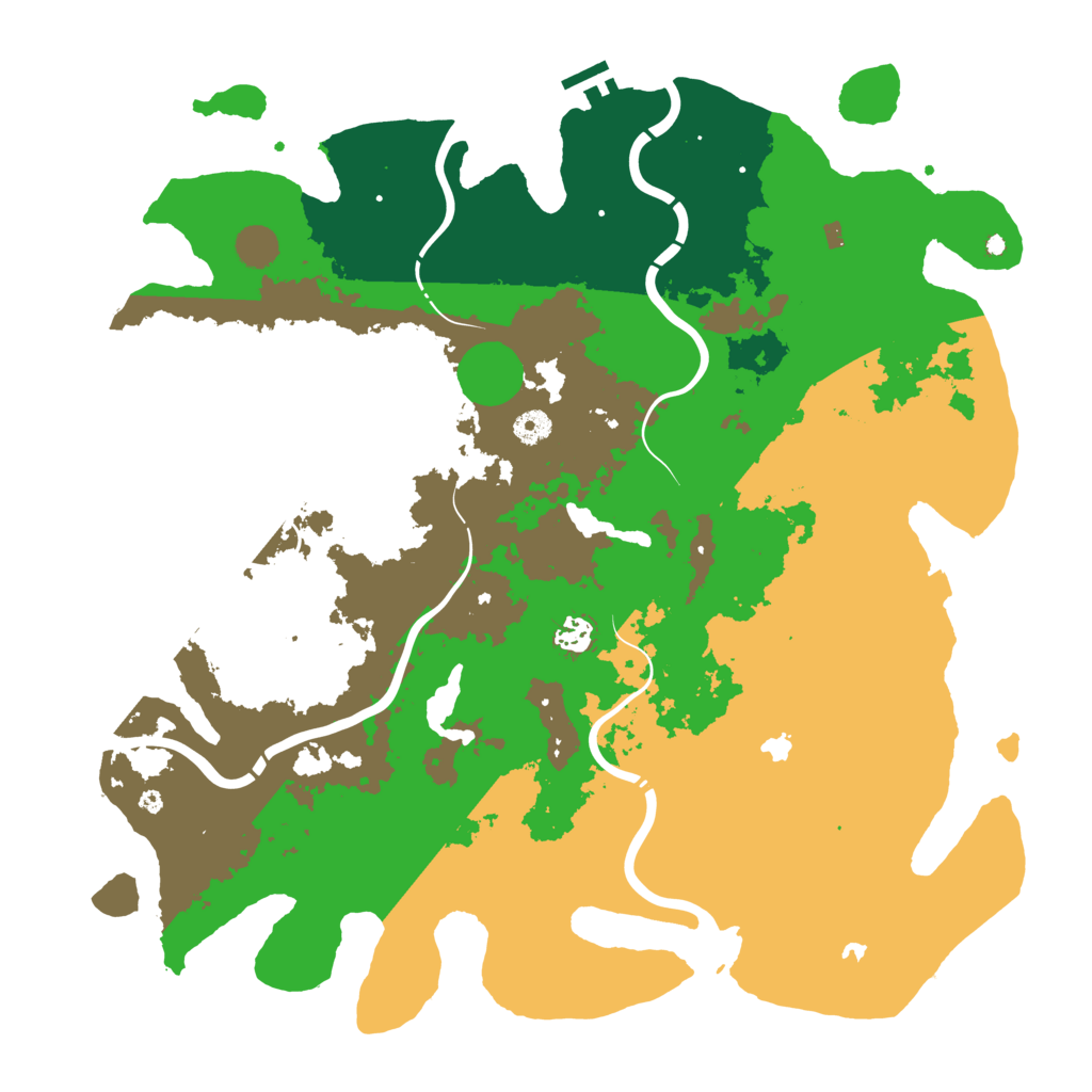 Biome Rust Map: Procedural Map, Size: 4500, Seed: 280616484