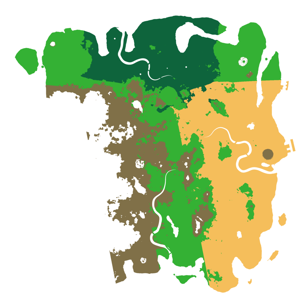 Biome Rust Map: Procedural Map, Size: 5000, Seed: 517020