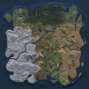 Thumbnail Rust Map: Procedural Map, Size: 5000, Seed: 517020, 19 Monuments